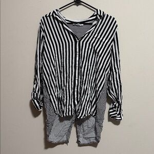 Women’s Jane Delancey striped button up shirt
